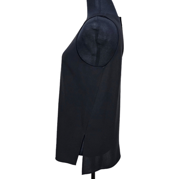 Vince Black Basic Sleeveless Keyhole Back Heavy Knit Layering Tank Top Size XS - Picture 5 of 13
